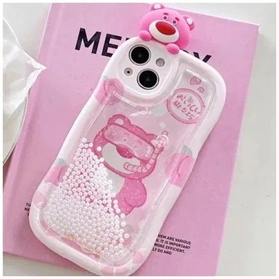 【1つ買うと10個もらえる】iPhone15 Pro ケースiphone14 plus ケース iphone13 ケース iphone12 Pro Max ケース3D流砂ロッツォストロベリーベア iP 8,071円