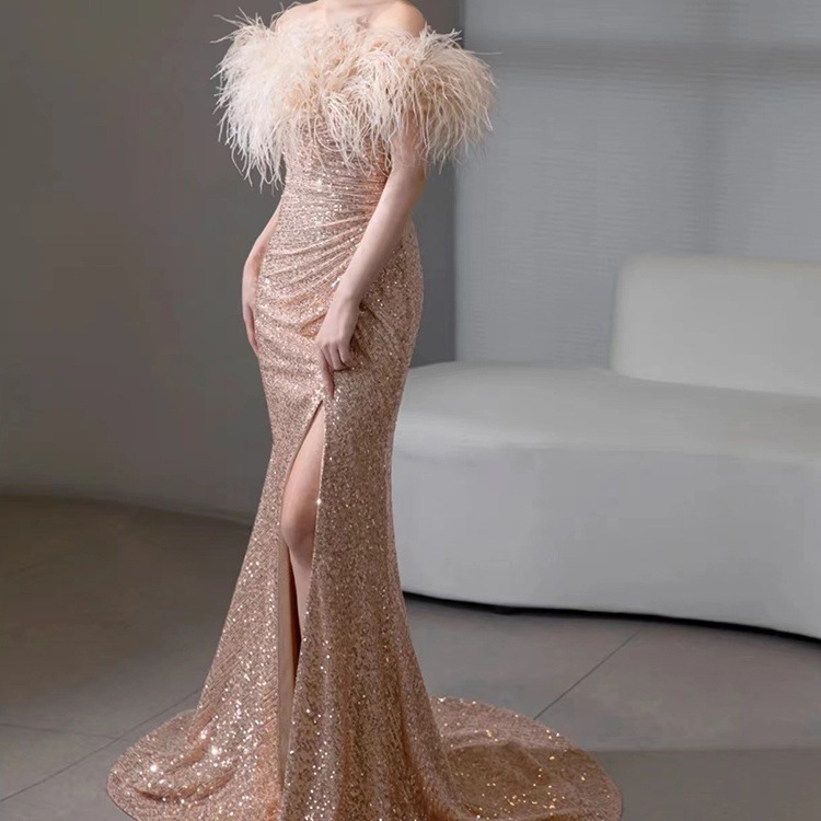 ドレス 衣装 ドレスワンピース イブニングドレス キャバドレス ロングドレス ロング丈 オフショルダー オフショル スリット 胸元 ラメ ステージドレス 発表会 タイト かわいい 大人可愛い きれいめ