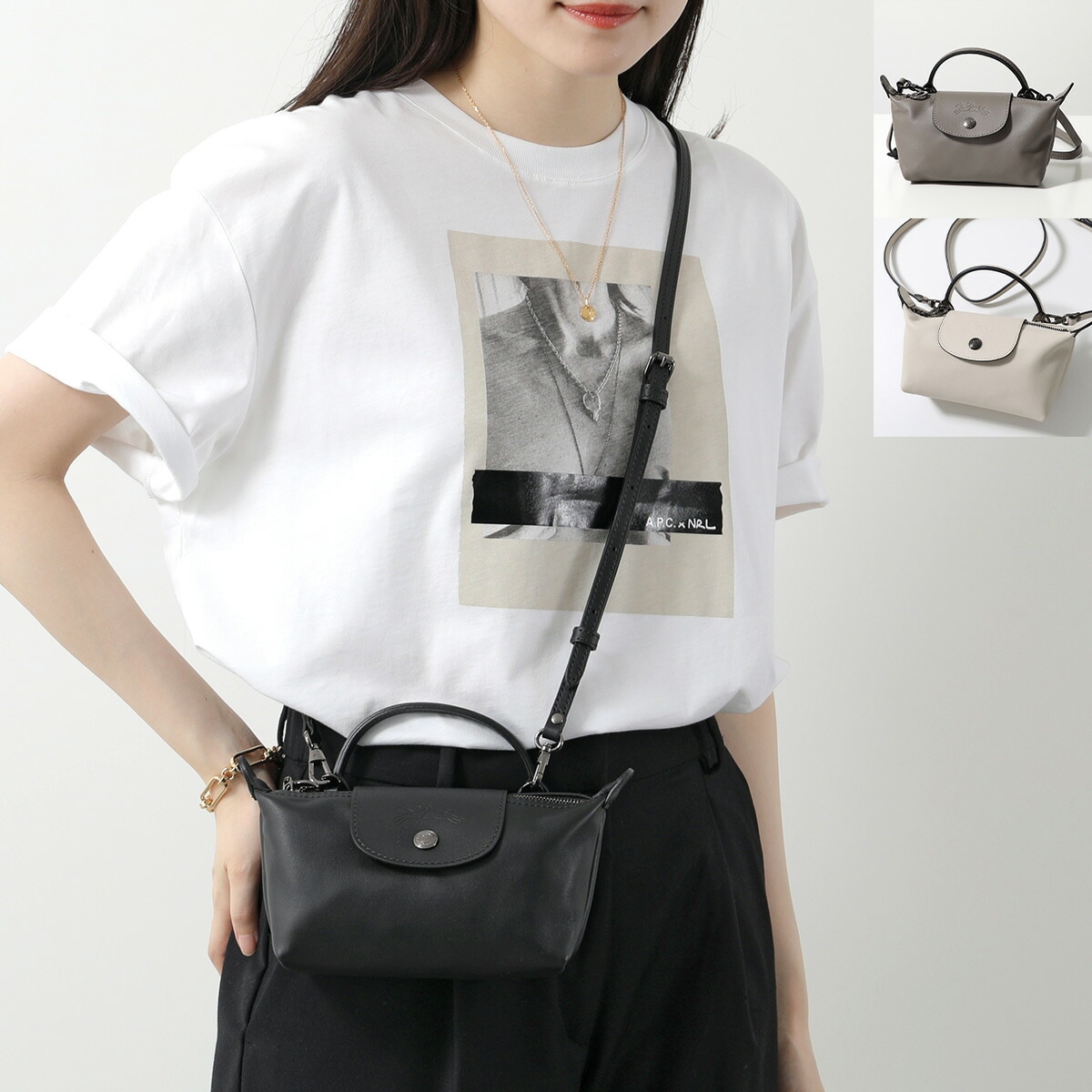 Longchamp ロンシャン ショルダーバッグ Le Pliage Xtra XS ル プリアージュ エクストラ 34205 987 レディース ポーチ ミニ ストラップ付 34205987001