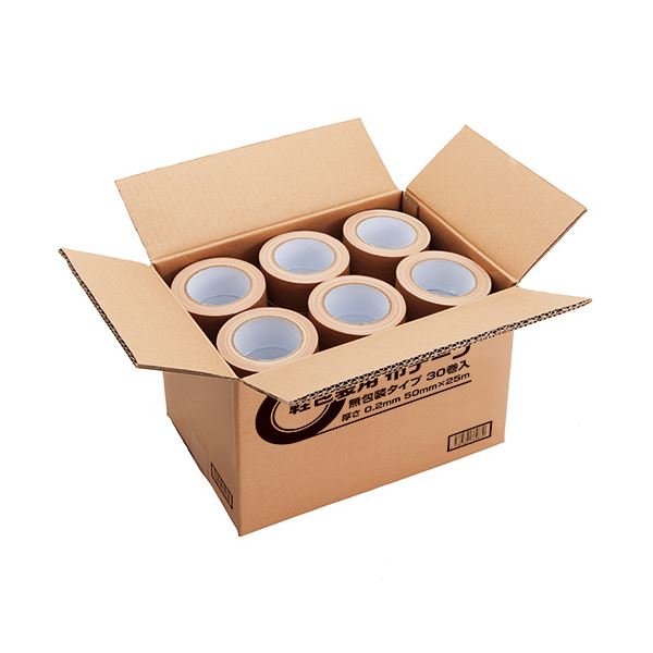 TANOSEE 軽包装用布テープ 無包装タイプ 50mmx25m 1セット（90巻：30巻x3箱）