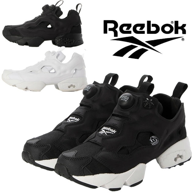 リーボック メンズ 厚底 スニーカー インスタポンプフューリー 94 ローカット レディース ランニングシューズ ハイテクスニーカー 100211657 ブラック/ブラック/ホワイト 黒 100216