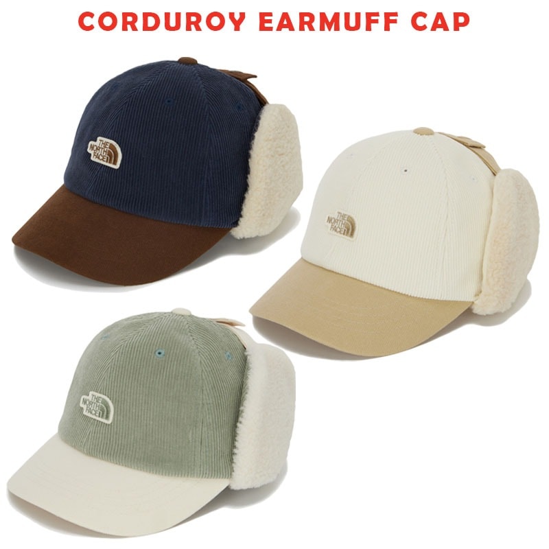 大人OK関税負担なし韓国正規品保証 NE3CQ52R KS CORDUROY EARMUFF CAPデイリー 基本 着装 男子 女子 人気 韓国 ファッション 男女共用 アウトドア