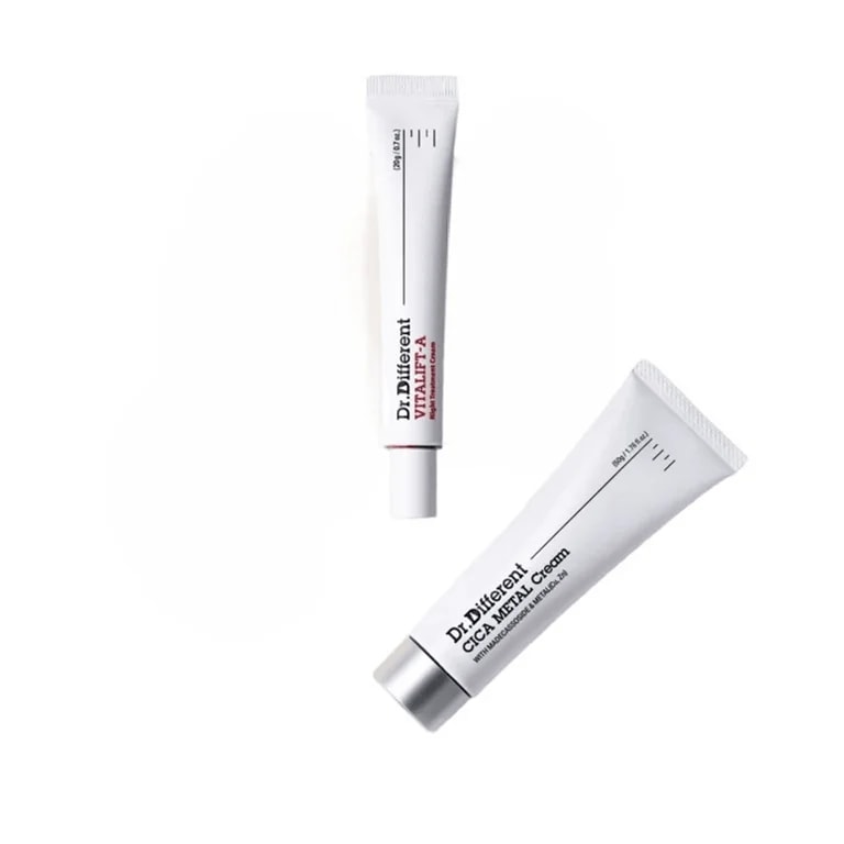 [敏感入門アイテム] ドクターディファレント ビタリフトA レティナルクリーム 20g + シカメタルクリーム 50g