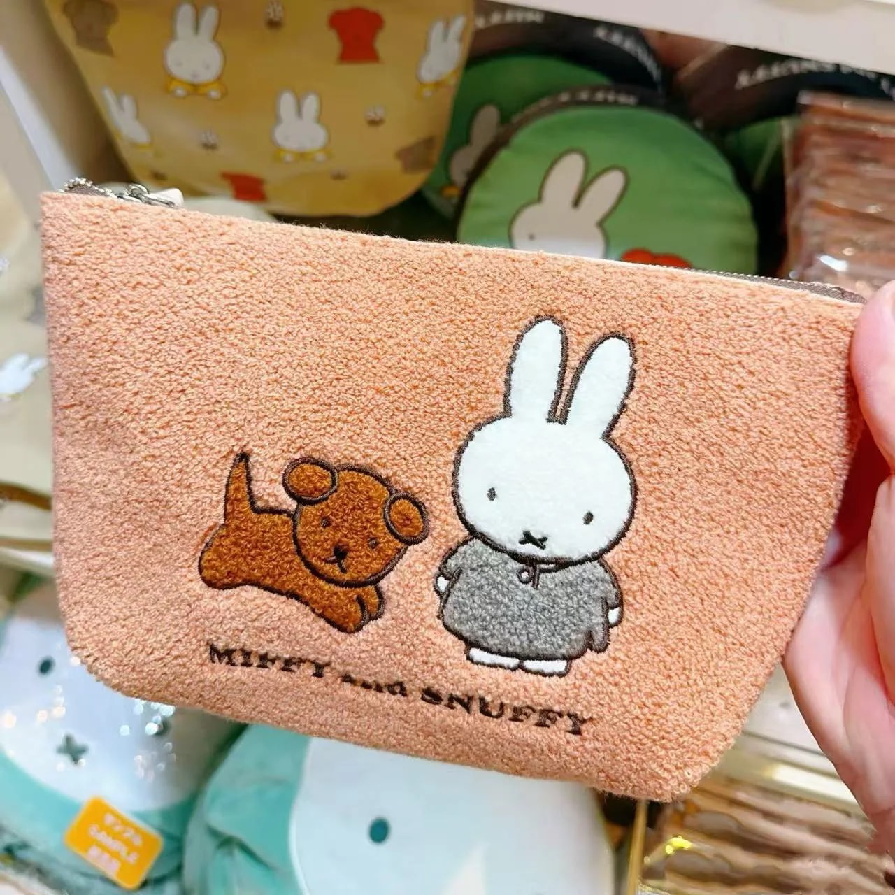 10個セット ぬいぐるみ刺繍化粧ポーチ女性向けカートゥーン可愛い文具収納バッグ学生用ペンケース