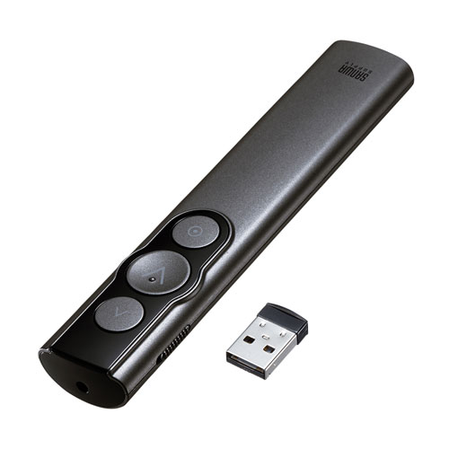 サンワサプライ LP-RF115GM 赤色レーザーパワーポインター LPRF115GM