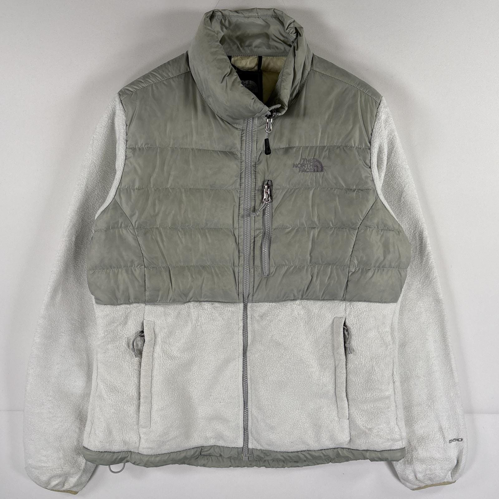 古着 フルジップフリースジャケット デナリ グースダウン 550fill M ホワイト レディース