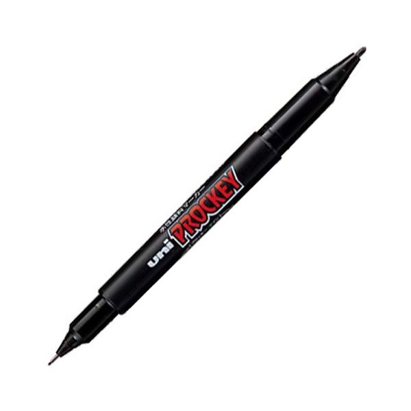 (まとめ) 三菱鉛筆 水性マーカー プロッキー 細字丸芯+極細 赤 PM120T.15 1本 〔×100セット〕 まとめ) 三菱鉛筆 水性マーカー プロッキー 細字丸芯+極細 黒 PM120T