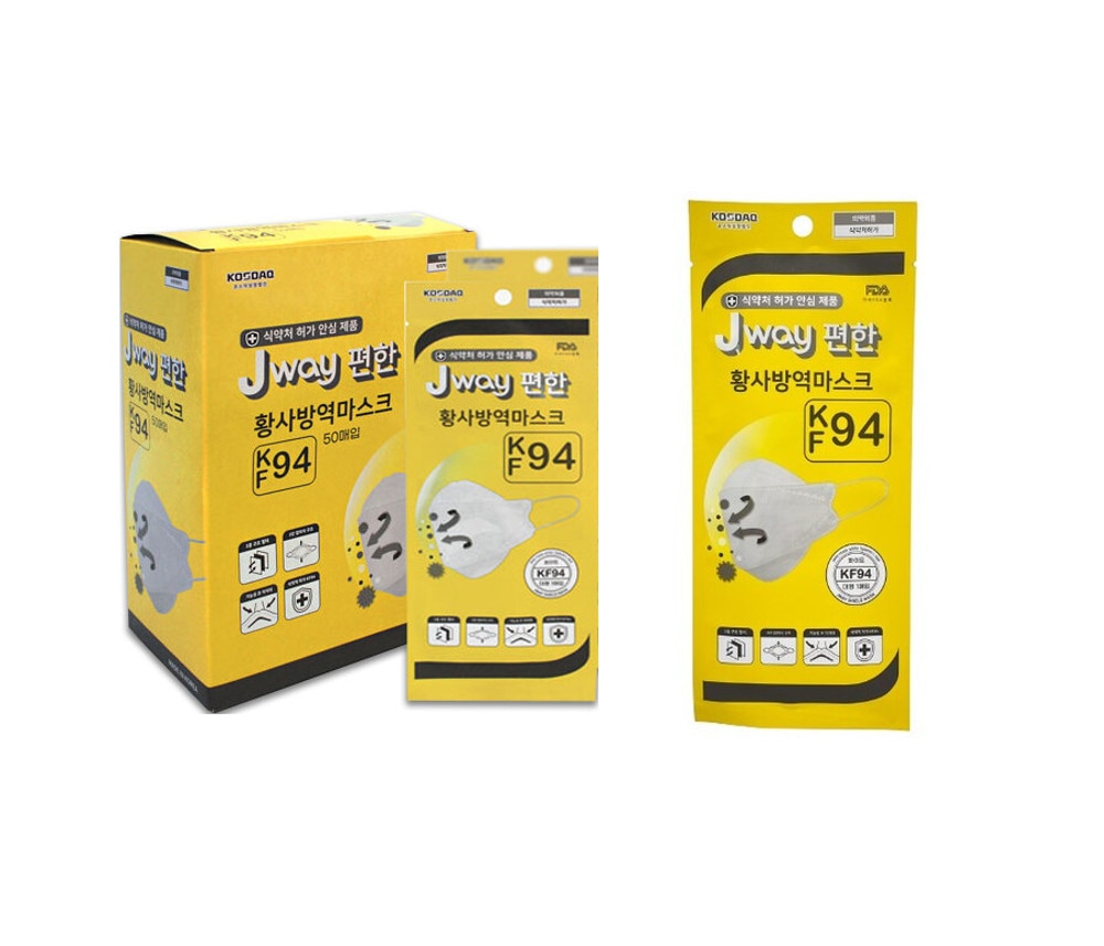 [KF94マスク] Jウェイプレミアム150枚 韓国製敏感肌/低刺激/使い捨て安心 フィット感の良い ホワイト 白 大人 大型 アレルギー性 気管支炎 肺気腫 喘息 鼻炎 保護 管理 予防