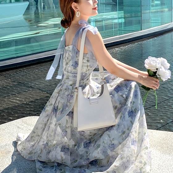 パーティードレス ワンピースド今週の割引は 25% オフですレス シースルー 花柄 油絵風 妖精ドレス フラワープリントqoo10 4,795円