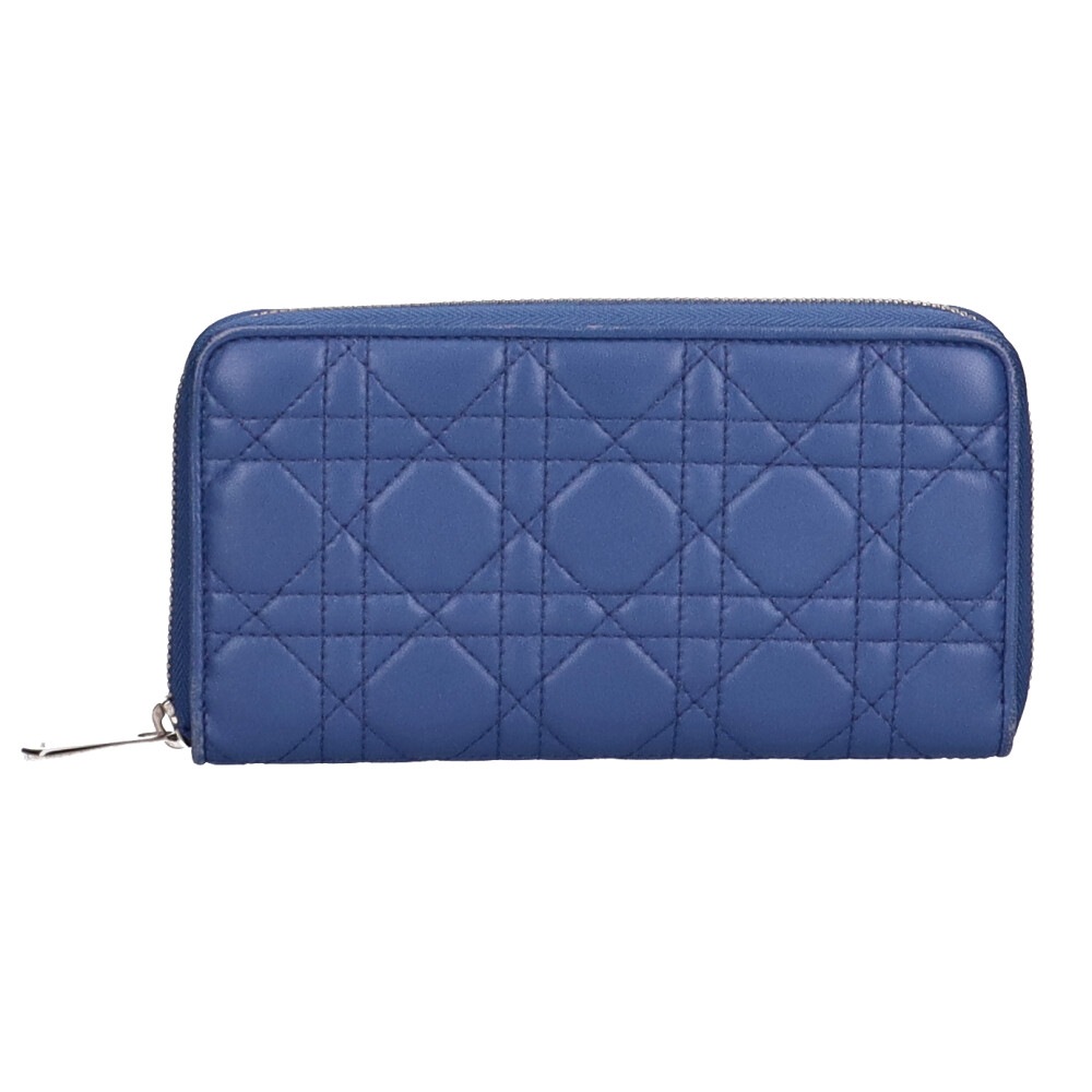 クリスチャンディオール Voyageur レディ　ディオール 長財布 ラムスキン Christian Dior 中古