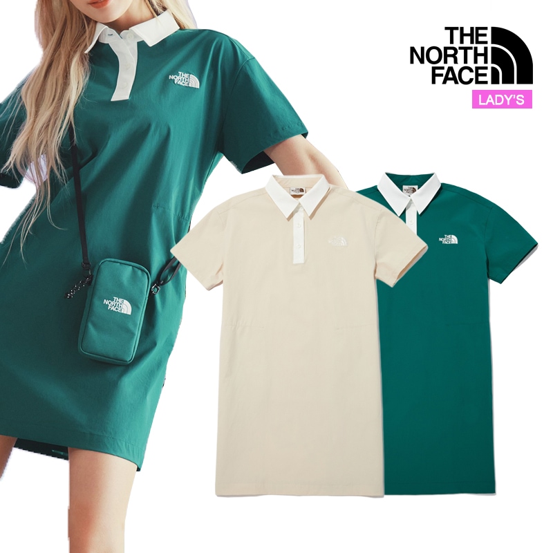 ホワイトラベル レディース フィールド 半袖 ワンピース NT7ZP30 涼しい 冷感 ひざ丈 ワンピース