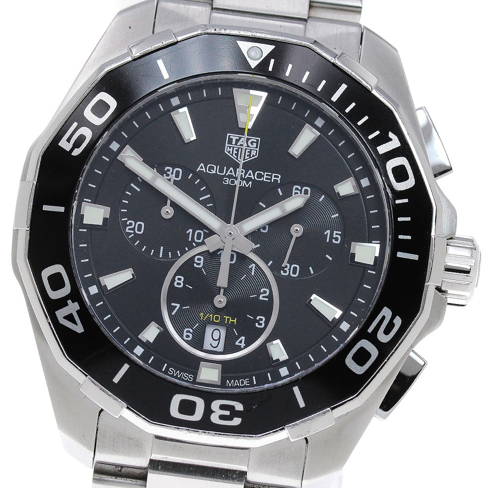 タグホイヤー TAG HEUER CAY111A.BA0927 アクアレーサー クロノグラフ デイト クォーツ メンズ _848915【中古】