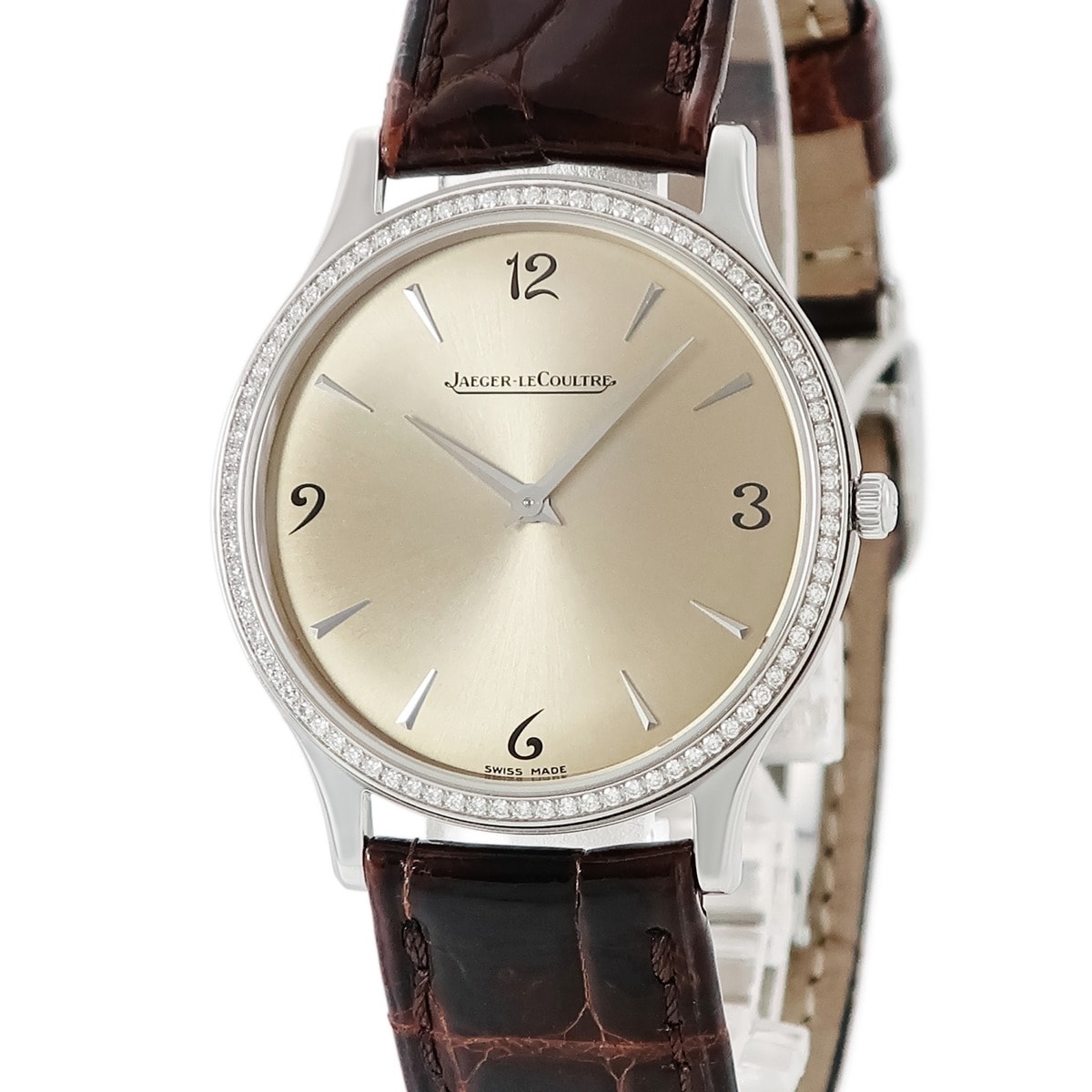 マスターウルトラスリム 145.8.79.S 手巻き メンズ 純正ダイヤ シャンパンゴールド ウルトラシン 3年保証