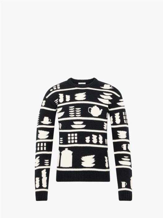 JW ANDERSON Women Tops KW1490YN0379 901 BLACK WHITE