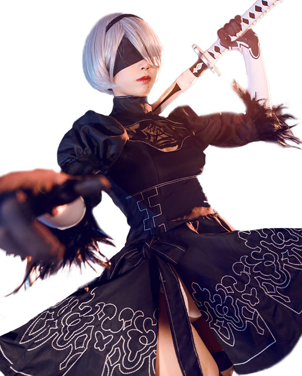 ウィッグ付き NieR:Automata (ニーアオートマタ) 2B ヨルハ二号B型 コスプレ衣装