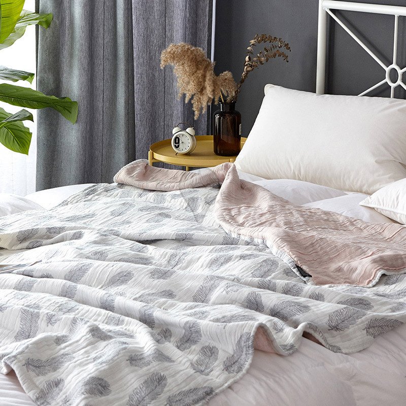 タオルケット　シングル ウォッシャブル 綿100%　ガーゼケット おしゃれ　ケット 夏 軽量 綿100％ コットン　洗える