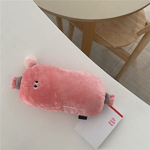 3つ購入すると1つ無料 韩国insかわいい女の子ハートソーセージペンケース漫画ぬいぐるみペンケース学