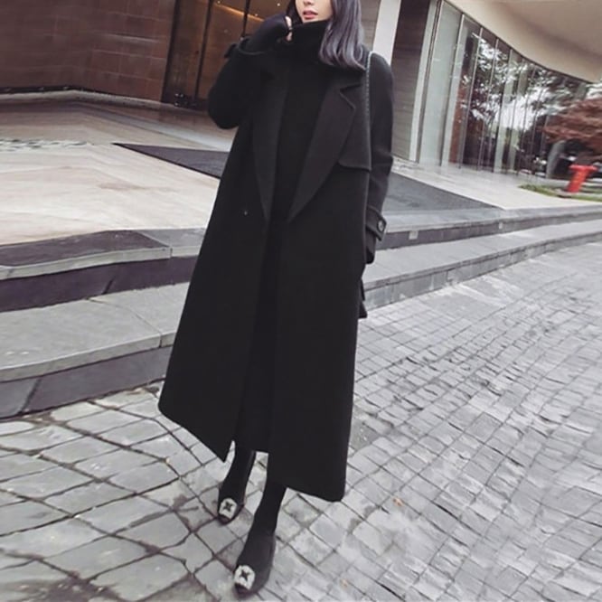 コート アウター ロング モノトーン ラージカラー チェスターコート ウエストマーク ガウンコート ミディアム丈 袖あり 長袖 ポケット付き アウター 羽織り 大人可愛い きれいめ シンプル lout