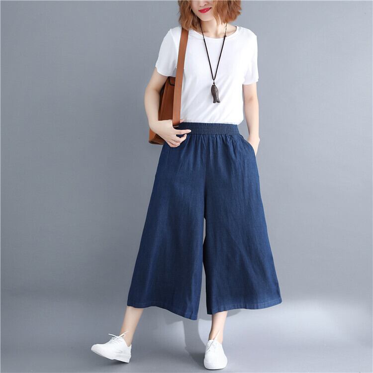 ボトムス ボトム おすすめ おしゃれ お洒落 激安 安い プチプラ デニム パンツ ワイド パンツ ハイ ウエスト アンクル丈 ゆったり 太め ぶかぶか ストレッチ ウエスト ゴム lbot