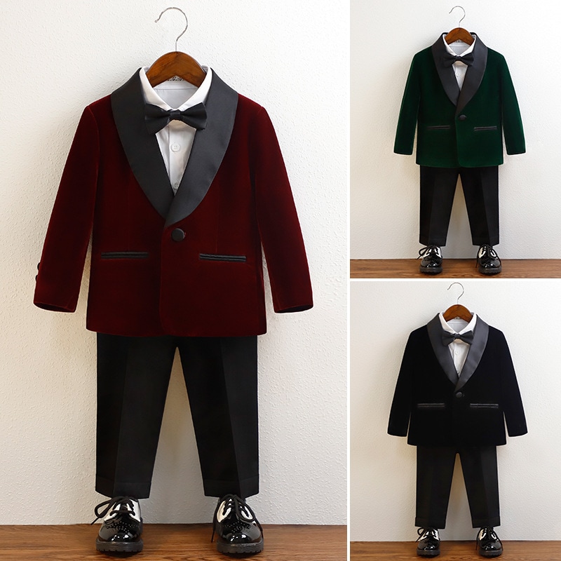 男の子 スーツ セット フラワーボーイ 礼服 スーツ 発表会 衣装 小児 ピアノ 表演服 赤ちゃん 1歳