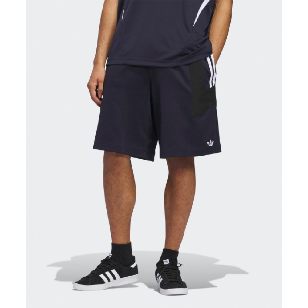 アディダス スケートボード フットボール ショートパンツ ネイビー JC7604