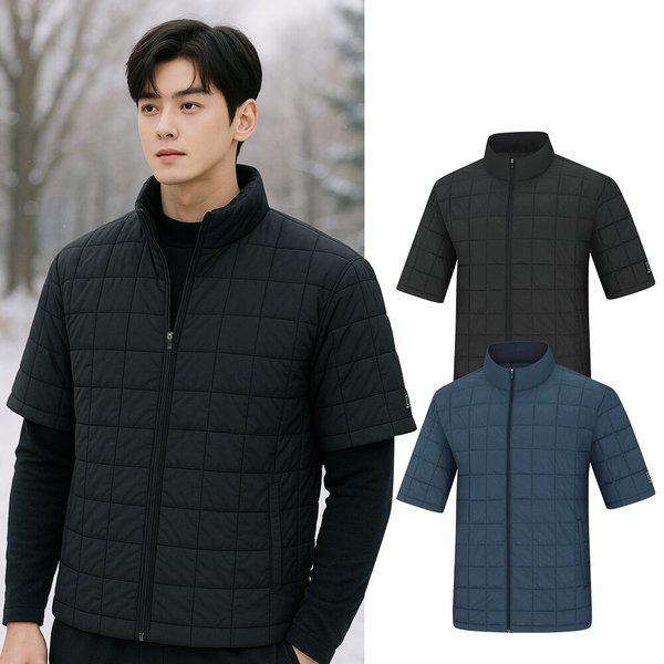 男性用冬ウェルロンキルティング登山半袖パディングジャケットKSC652VJ1M 7,351円
