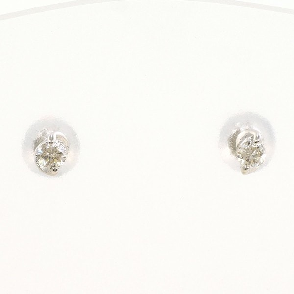 PT900 プラチナ ピアス ダイヤ 0.05 ×2 総重量約0.4g ジュエリー 中古