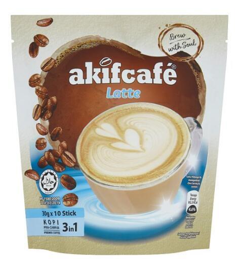 Akifcafé Latte 3 in 1 Premix Coffee 10 Stick x 30g (300g)