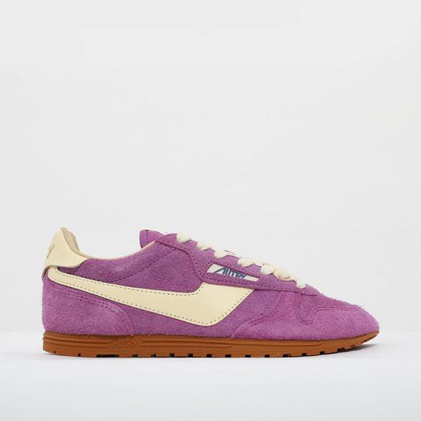 オートリー 25SS ウィンドスピン スエード ロー 女性 スニーカー WSLW UB14