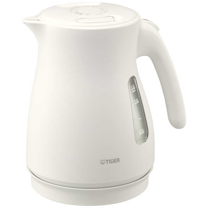 タイガー　TIGER　蒸気レス電気ケトル ［1.2L］ マットホワイト　PCV-A120WM