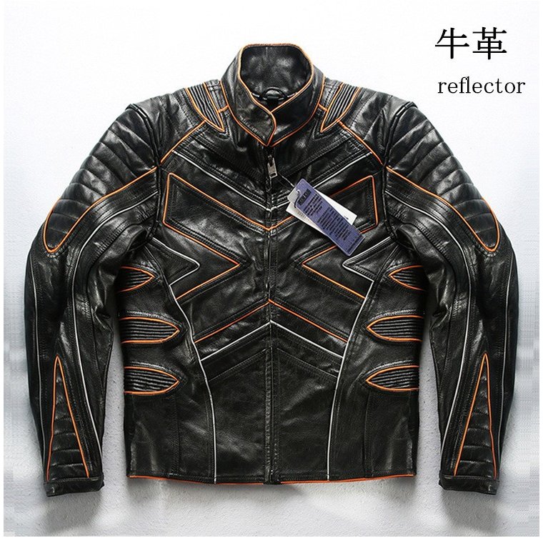 本革ジャケット バイクジャケット　メンズ　秋冬　牛革　防風防寒　レザージャケット 　バイクウエア　プ