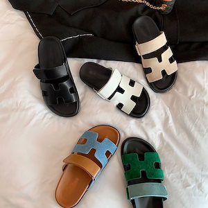 今日限りで 美脚サンダル レディース フラットサンダル トレンド 夏 リゾート コーデ お出かけ ステッチ シューズ フリンジ ベルクロ 韓国 スポーツサンダル ぺたんこ コンフォートサンダル