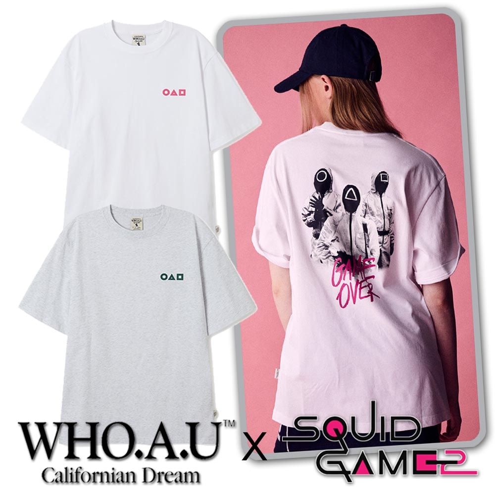 [WAU x SQUID GAME] Graphic T-Shirt 2color イカゲームグラフィックTシャツ 2色 / ユニセックス