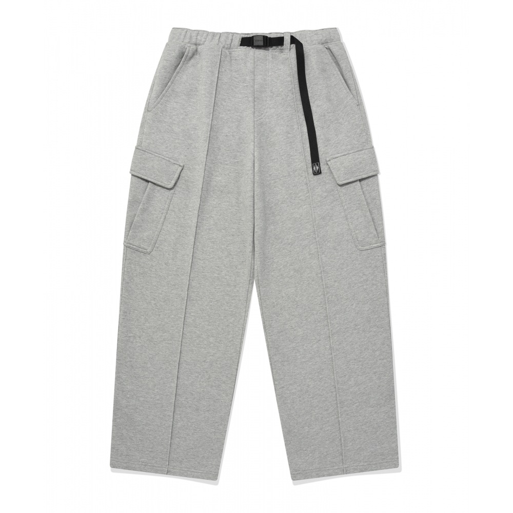 COVERNAT カーゴスウェットパンツメランジグレー