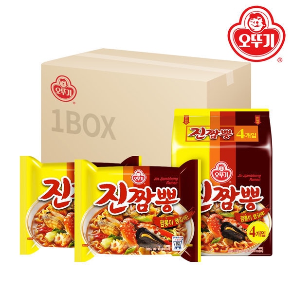 逸品】 オットゥギパックラーメンジンチャンポンラーメンマルチパック130gx 韓国麺類 総収量:진짬뽕 멀티 (130gX4) (32개한박스) -  flaviogimenis.com.br