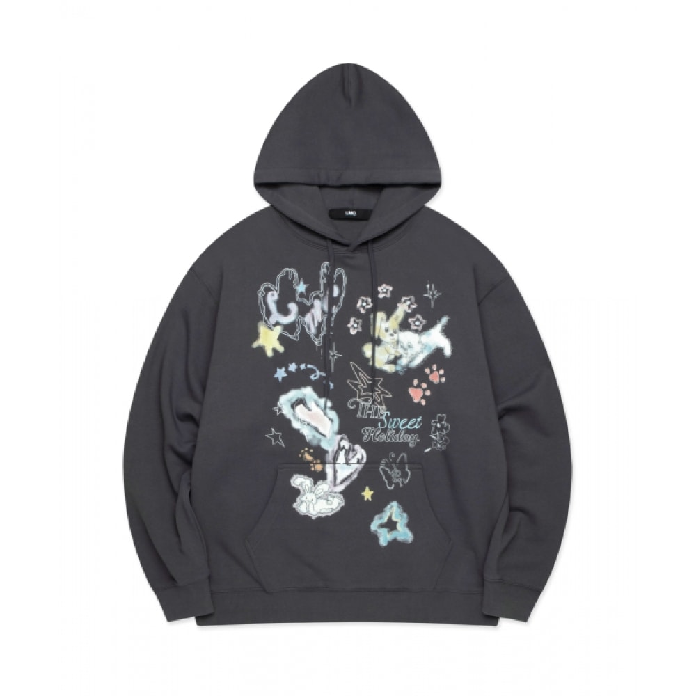 LMC スケッチドゥードルパーカーチャコール