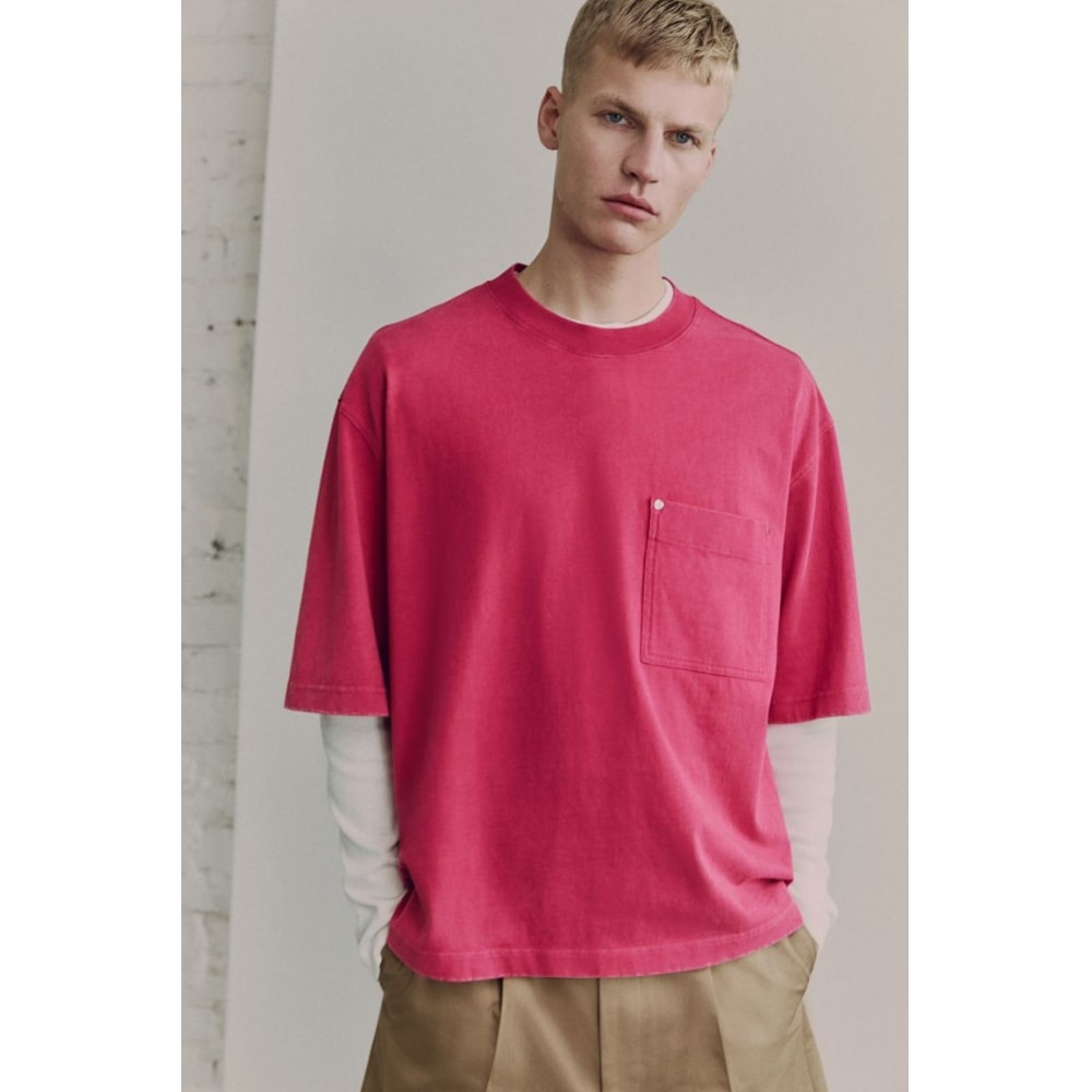 H&M チェリーカラー ワシッドTシャツ