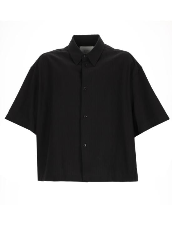 STUDIO NICHOLSON Men Shirts SANKOSNM 1267 BLACK Black