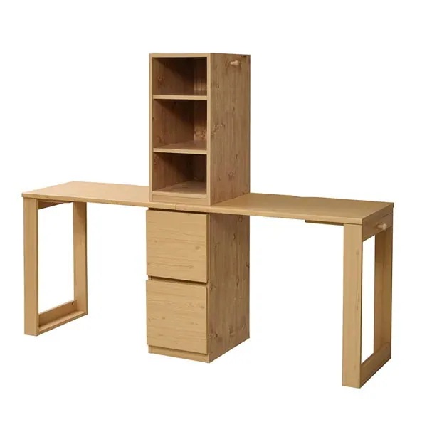 JKプラン ツインデスク 学習デスク 勉強机 FWD-0002SET-NA ナチュラル