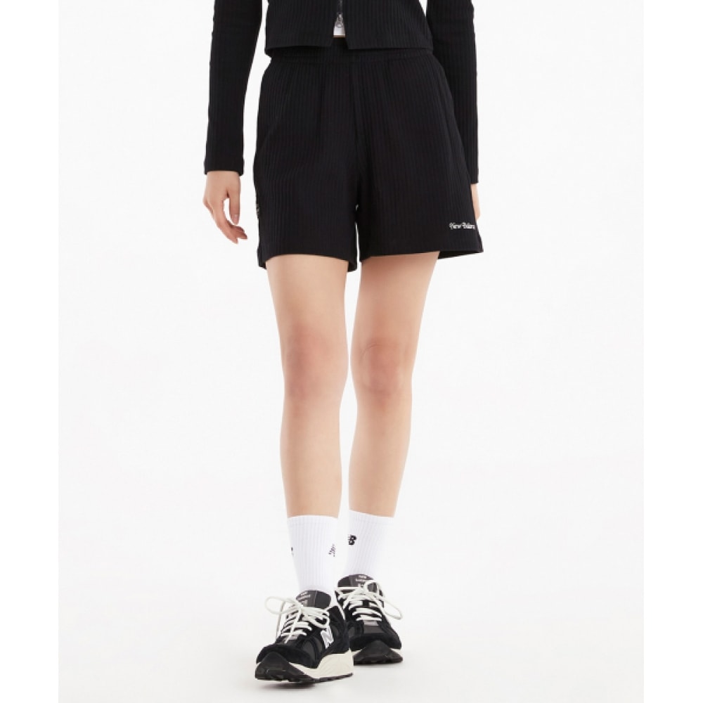 ニューバランス NBNVF2W312/レディースソフト4パートリブショーツ (ブラック)