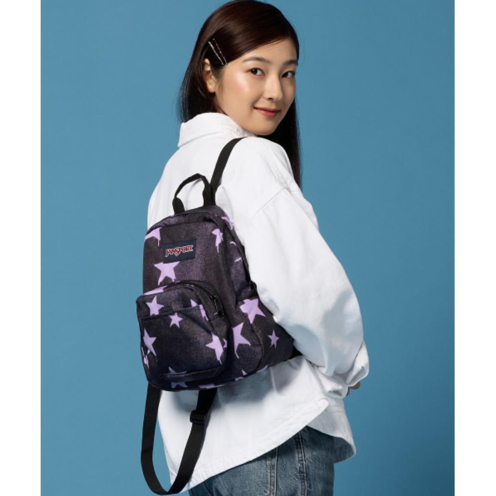 jansport Half Pint Mini Backpack SPRAYED STARS PASTEL LI