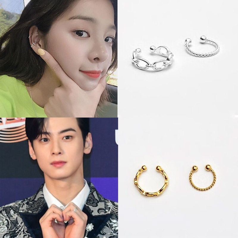 [ユンセア/チャウヌ/REDVELVETスルギ着用]ドット ポイント イヤーカフ セット/韓国ファッション 韓国人気ブランド