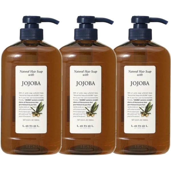 ルベル ナチュラル ヘアソープ シャンプー ホホバ JO 1000ml サロン専売品 3個セット