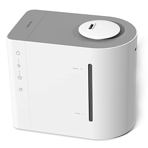 加湿器 卓上 加湿量最大300ml/h 4.3L大容量 28畳対応 26dB 静音 超音波式 43時間連続稼働 上から給水 次亜塩素酸水対応 お手入れ簡単 ミスト量3段階調整 空焚き防止 水漏れ防止