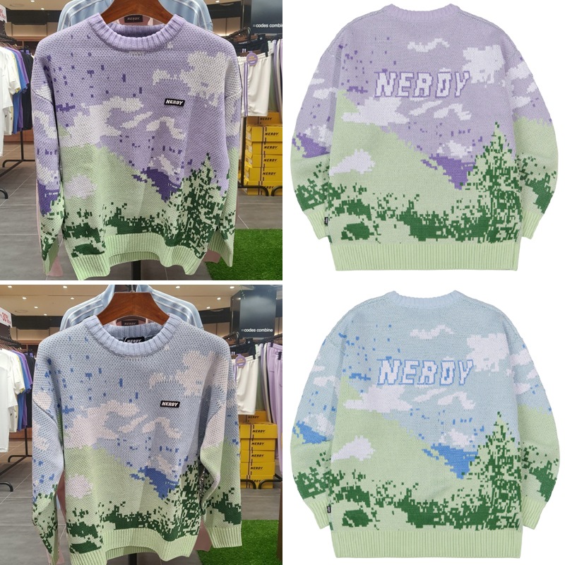 NER Mountain Crew Neck Sweater 人気商品 男女兼用