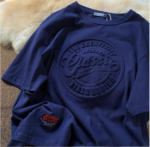 レトロ 半袖 tシャツ メンズ 2021年夏 新作 アメリカンスタイル カーキ トレンド ブランド ゆったり ラウンドネック 半袖
