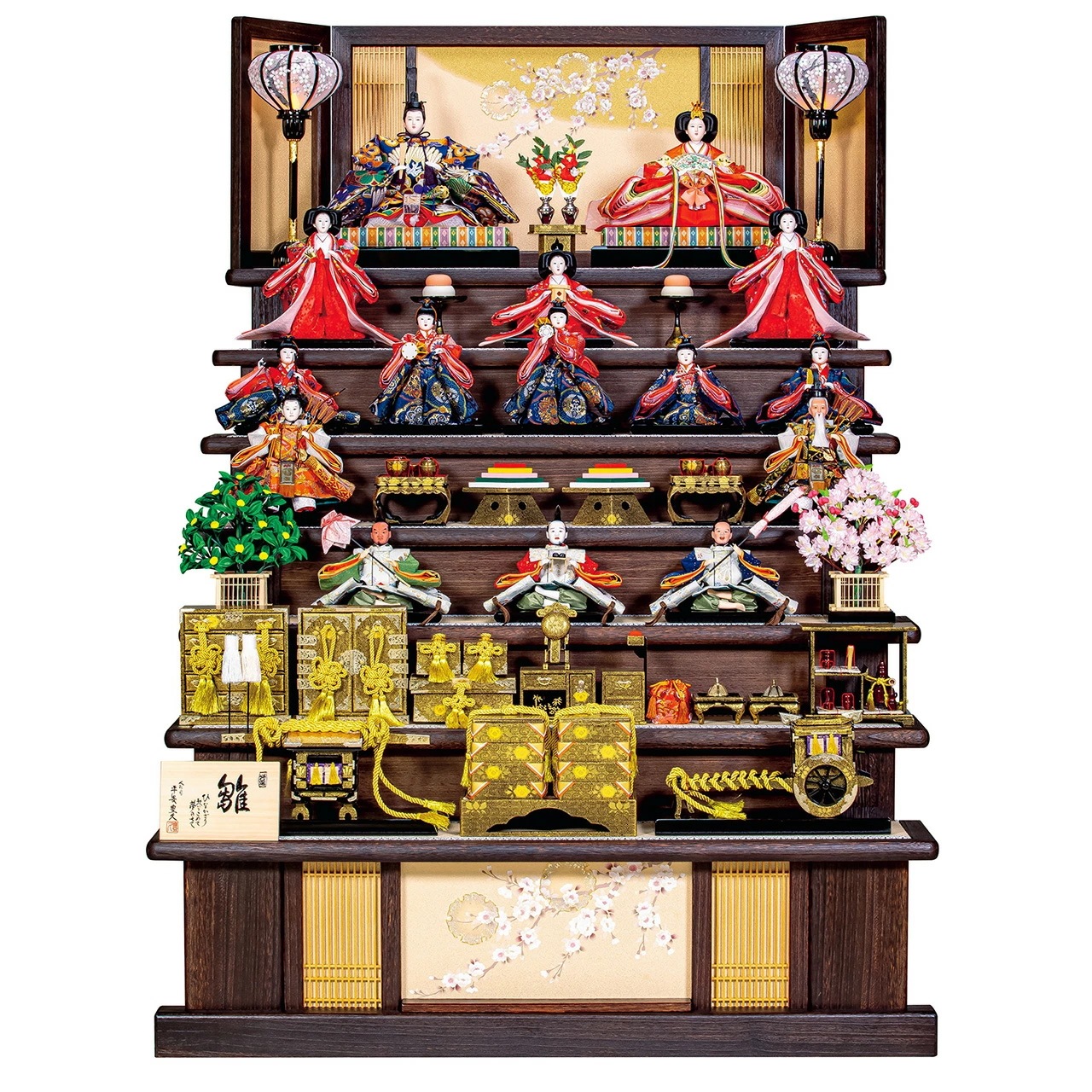 雛人形 ひな人形 お雛様 おひなさま かわいい 手作り 2025年 新作 秀光 限定品 送料無料 コンパクト ミニ 初節句 ひな祭り 段 7段 十五人 15人 買得 お得 人気 ランキング P8711