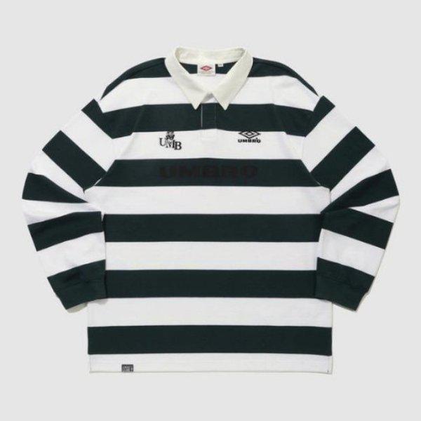長袖Tシャツ JQS UQ121CTL21-DGN HBL ブリティッシュカジュアル ラグビー 長袖Tシャツ / DARK GREEN