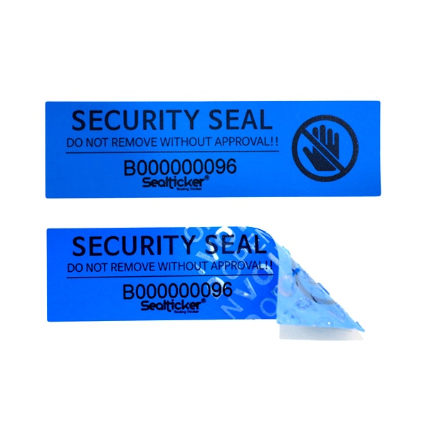 一連番号 ステッカー 青色. (300個入り)