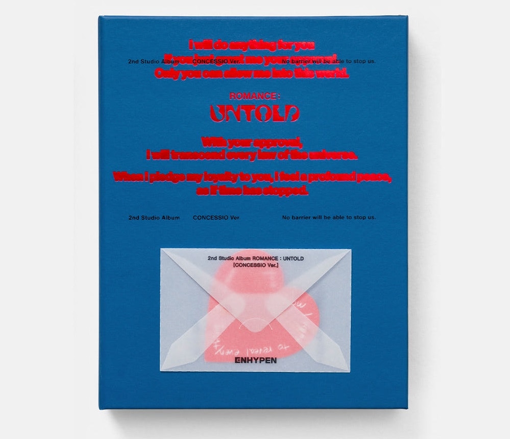 【未開封新品] ENHYPEN エンハイプアルバム [ROMANCE UNTOLD] ロマンスアントルド 一般 CONCESSIO バージョン_ポスター贈呈終了